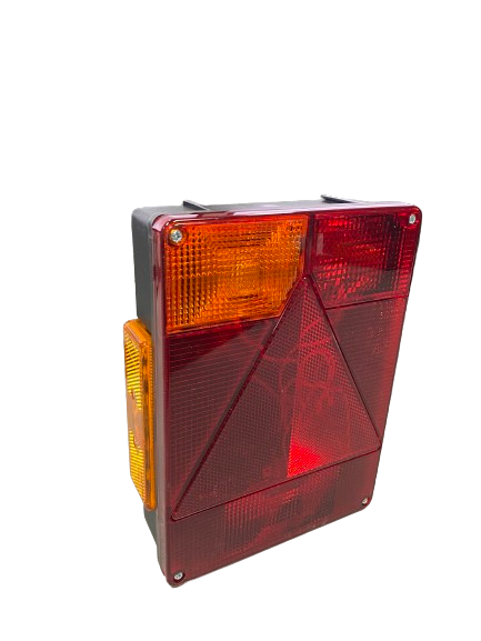 Rear lamp 160x220mm.(L) 4f.12V.Radex 6804/2 with side marker