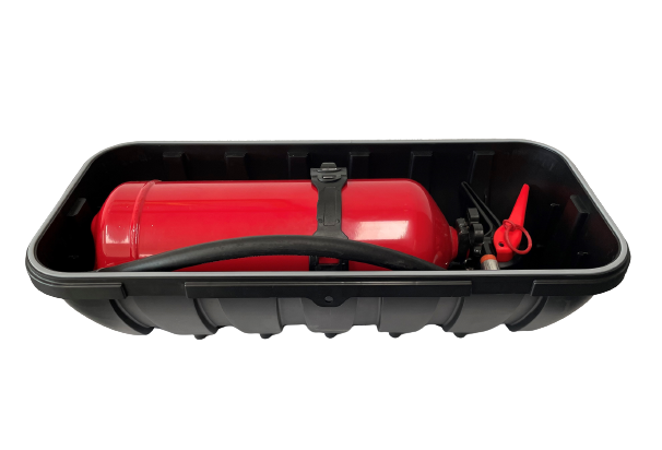 Brandbluskist  Strike, Ø150-170mm.  287*600*220mm. Daken