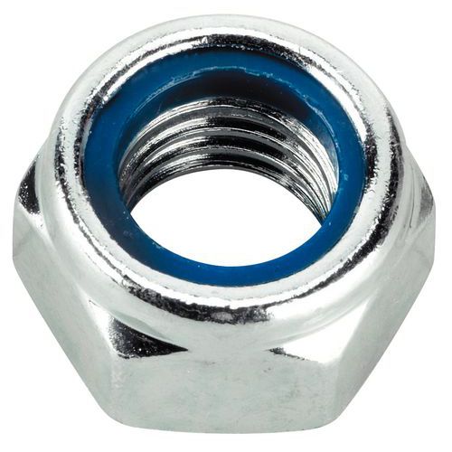 Zelfborgende moer M10  din 985   100 st.