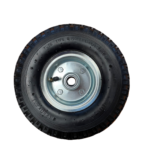 Spare wheel metal rim air tyre 260x85mm.