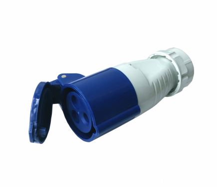 Cee socket 3p 16a blue