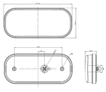 Fristom LED Rückleuchte (R) + Rückfahrlicht VC-2300