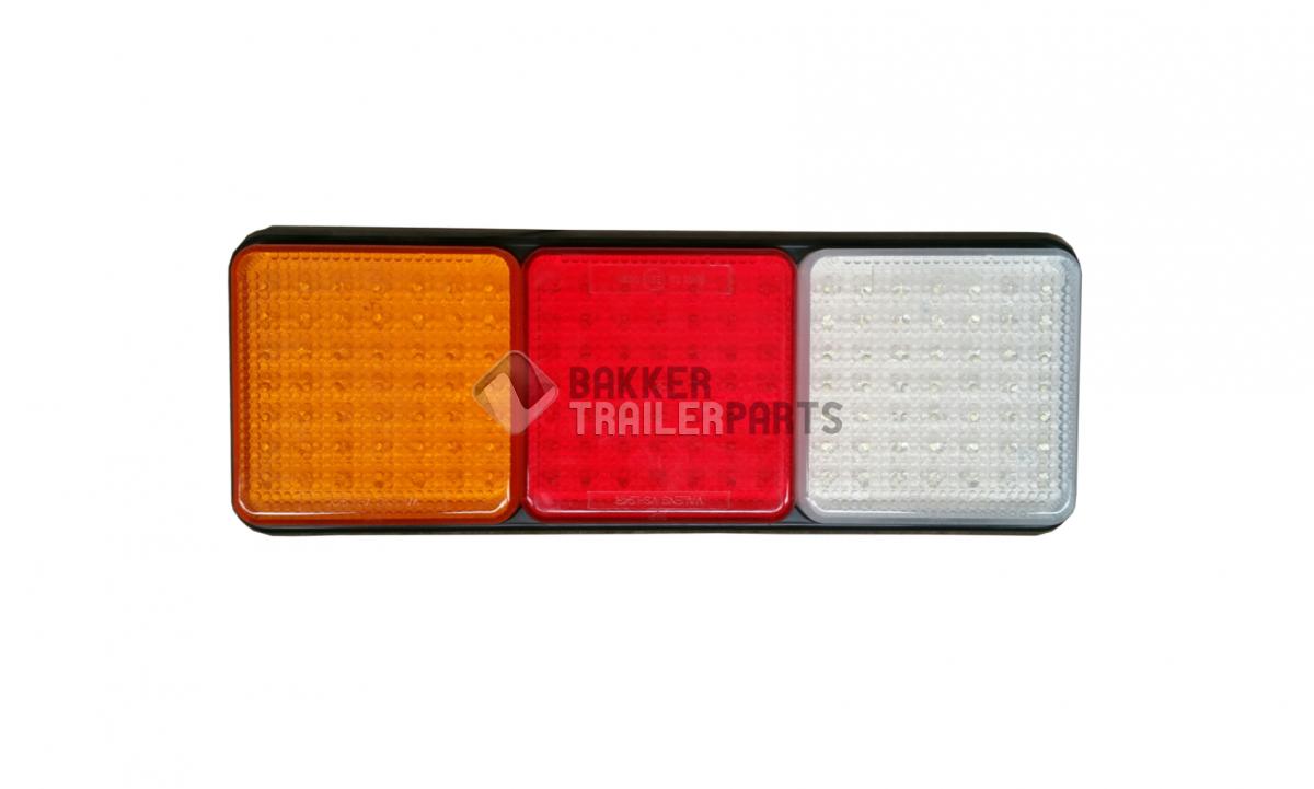 Achterlicht set drievoudig 255x93mm.LED 10->30V.