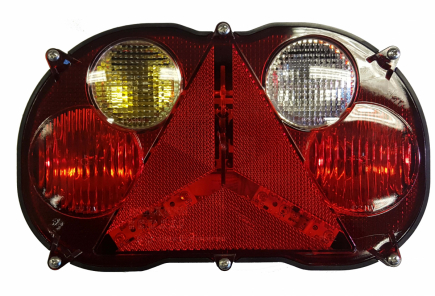 Rear lamp 240x145mm.(L) 6f.12V.Radex 8500