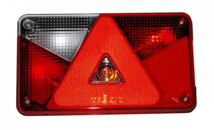 Aspöck achterlicht Multipoint  V (L) + mistl.  238x140x55 mm.