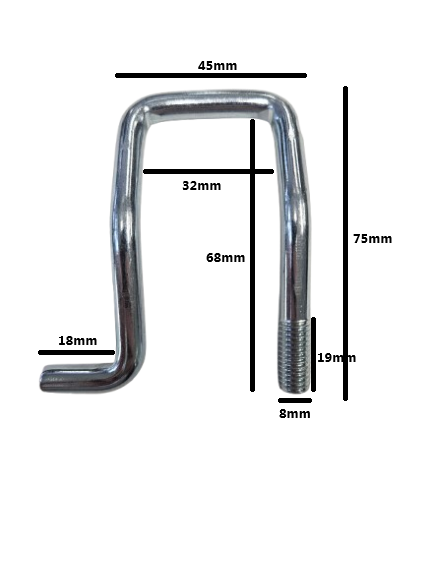 Lashing anchor with 8mm thread