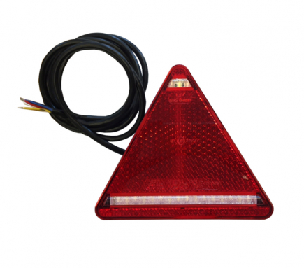Achterlicht LED driehoek 12/24V (R) 163x144 mm.  IP68