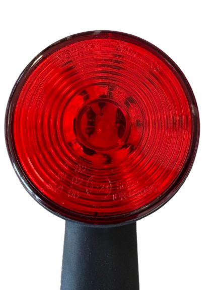 Breedtelicht rood/wit 186mm.LED 12V.(L) 10->30V.
