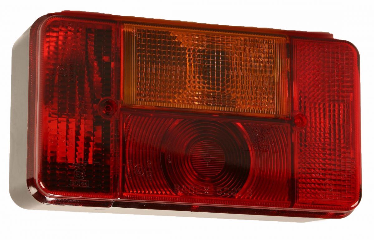 Rear lamp 200x110mm.(R) 6f.12V.Radex 5001/11