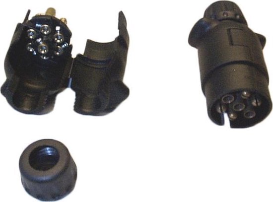 Stekker 7p.pvc klikmodel kabelschoen aansluiting