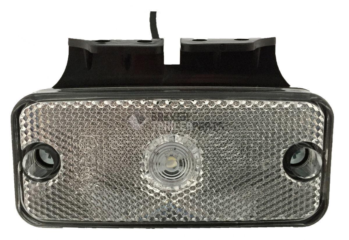 Markeringslamp wit 110x50mm.5LED 12V.beugel Radex 921